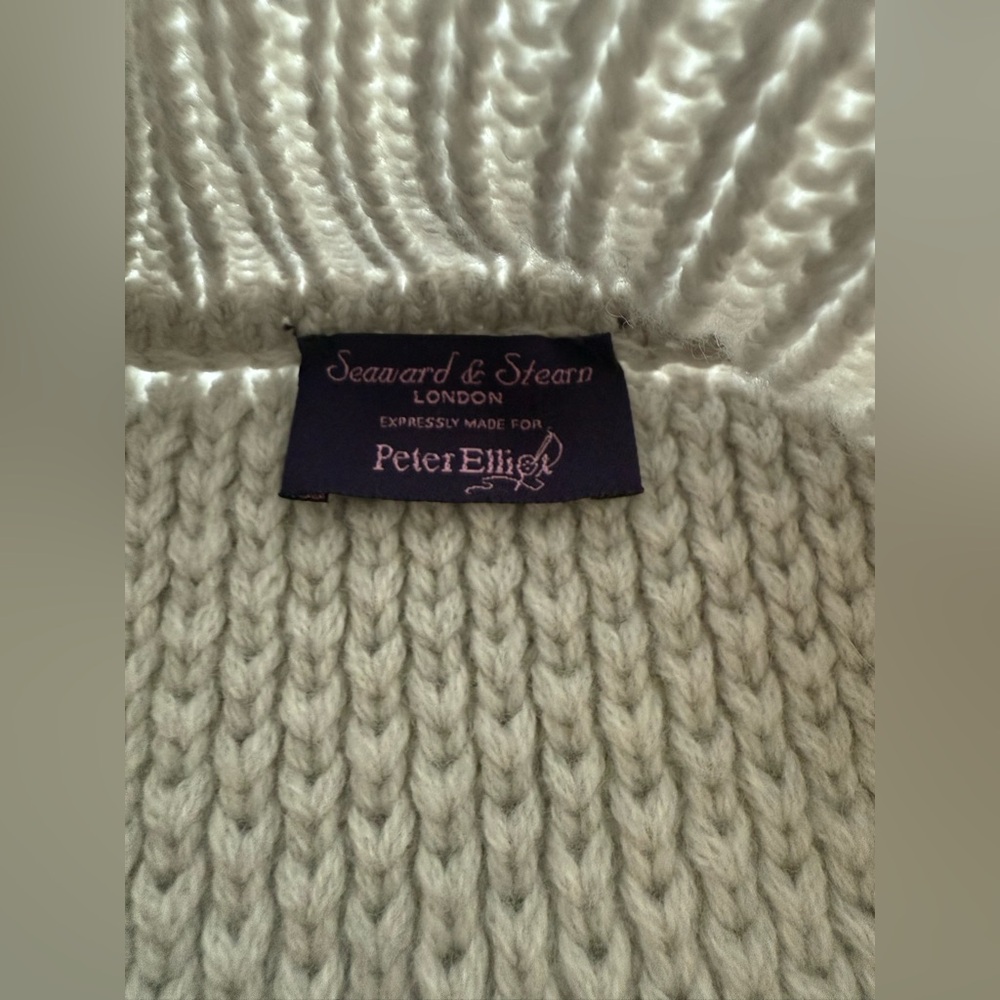 Seaward & Stearn London Full Zip Chunky Knit Sweater for Peter Elliott Size M - Picture 2 of 4